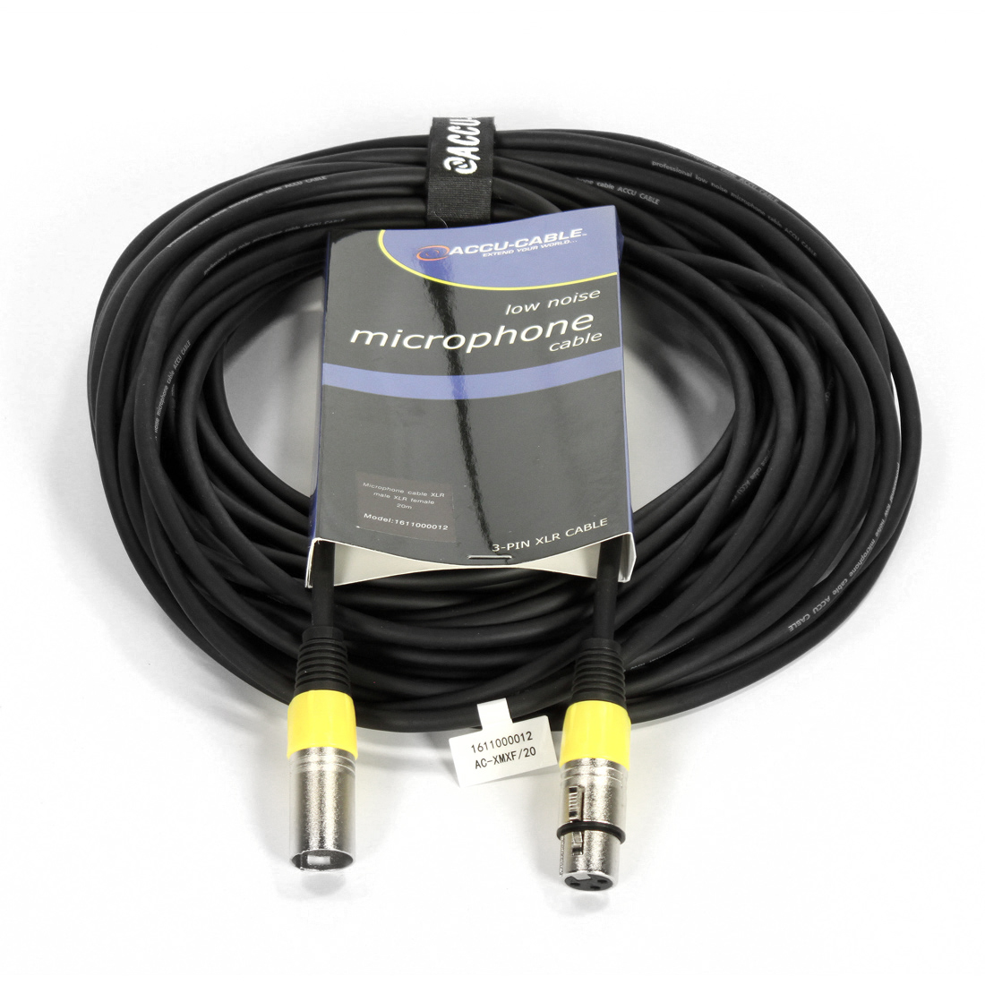 Accu Cable AC-XMXF/20 microphone cable XLR/XLR 20m – profesjonell XLR-lydkabel