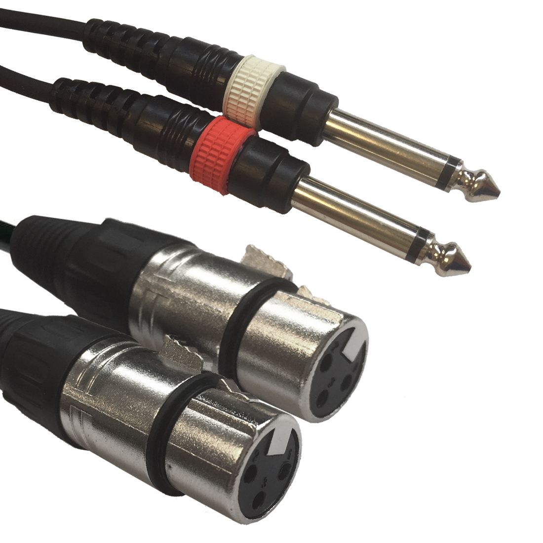 Accu Cable AC-2XF-2J6M/1,5 2x XLR female/2x6,3 Jack – lydadapter
