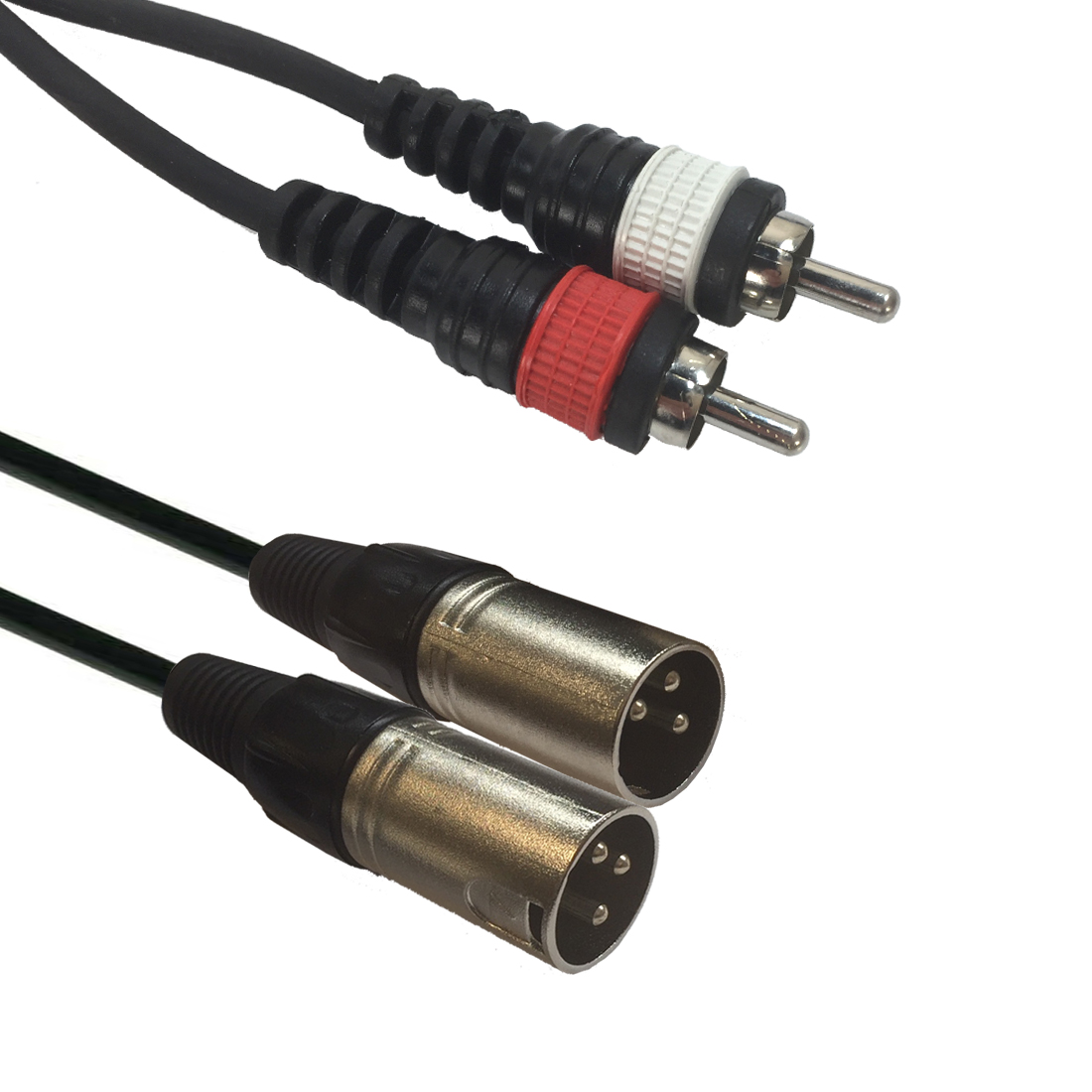 Accu Cable AC-2XM-2RM/1,5 2x XLR male/2 x RCA 1,5m – lydadapter