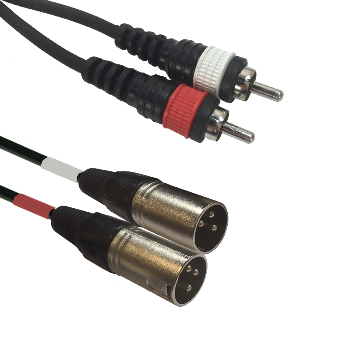 Accu Cable AC-2XM-2RM/5 2x XLR male to 2x RCA cinch – lydadapter