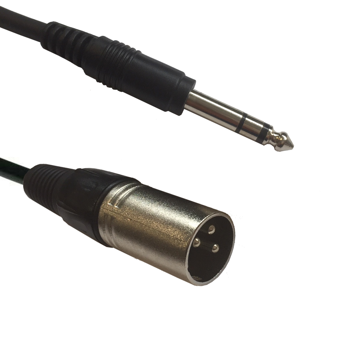 Accu Cable AC-XM-J6S/3 XLR male to 6,3 Jack Stereo – lydadapter