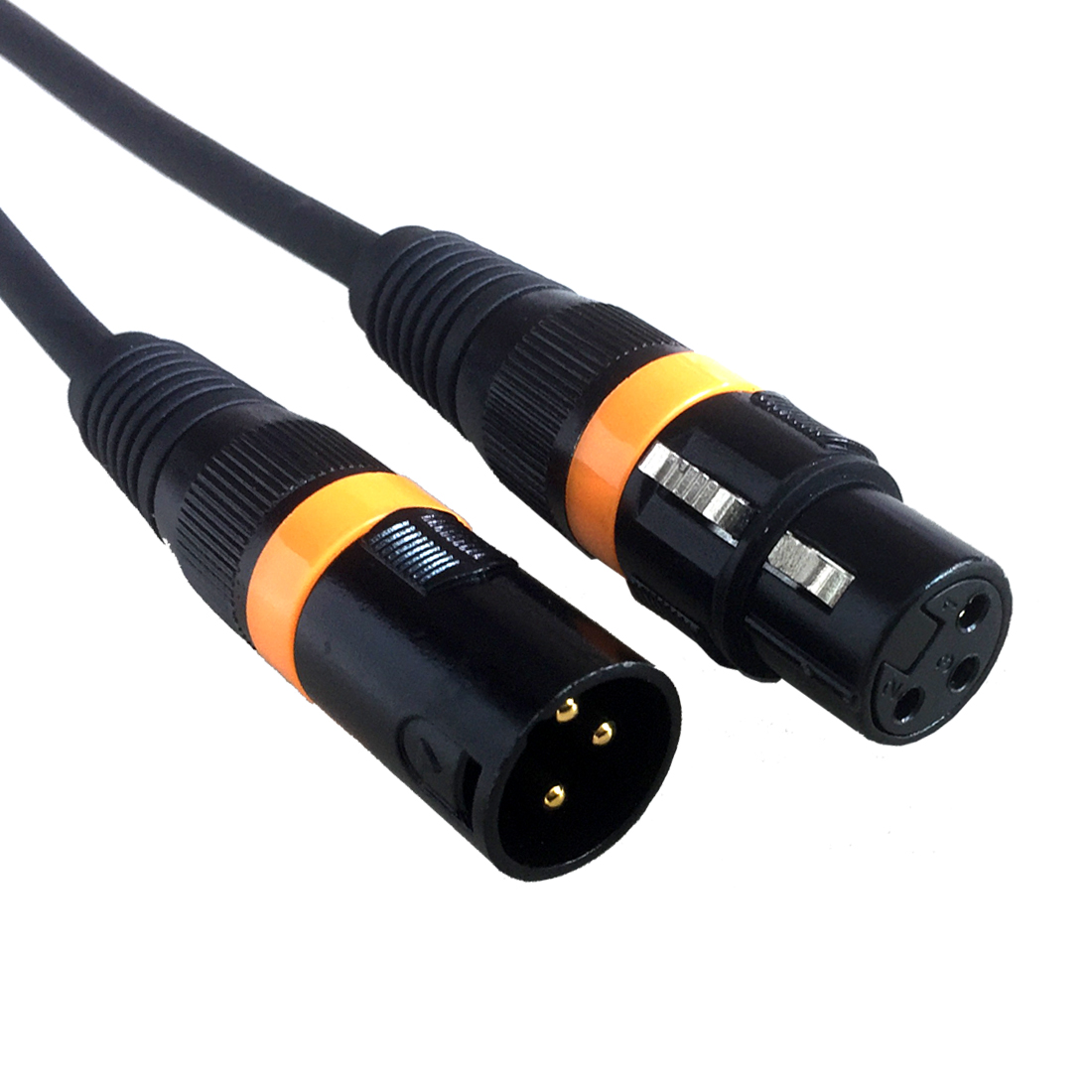 Accu Cable AC-DMX3/1,5 3 p. XLRm/3 p. XLRf 1,5m DMX – 3-pins DMX-kabel