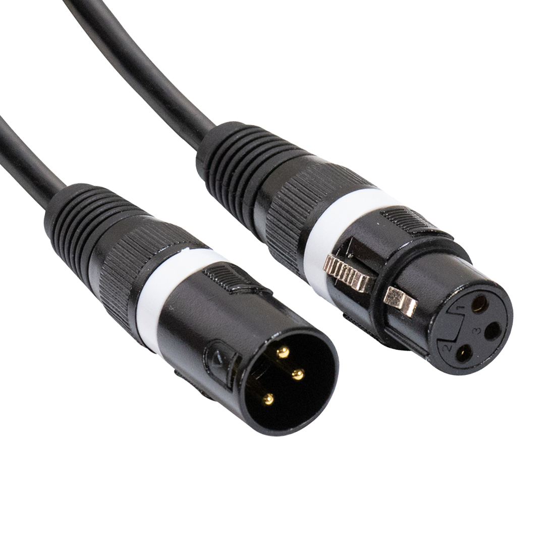Accu Cable AC-DMX3/3 3 p. XLRm/3 p. XLRf 3m DMX – 3-pins DMX-kabel