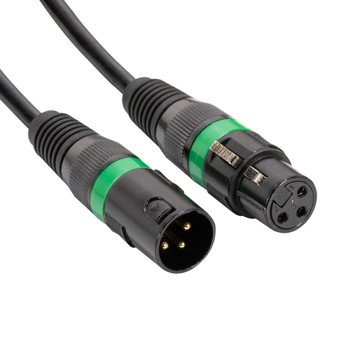 Accu Cable AC-DMX3/5 3 p. XLRm/3 p. XLRf 5m DMX – 3-pins DMX-kabel
