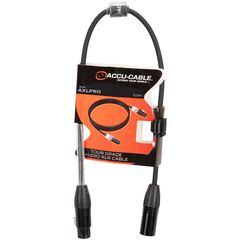 Accu Cable AXLPRO 0,5m – profesjonell XLR-lydkabel