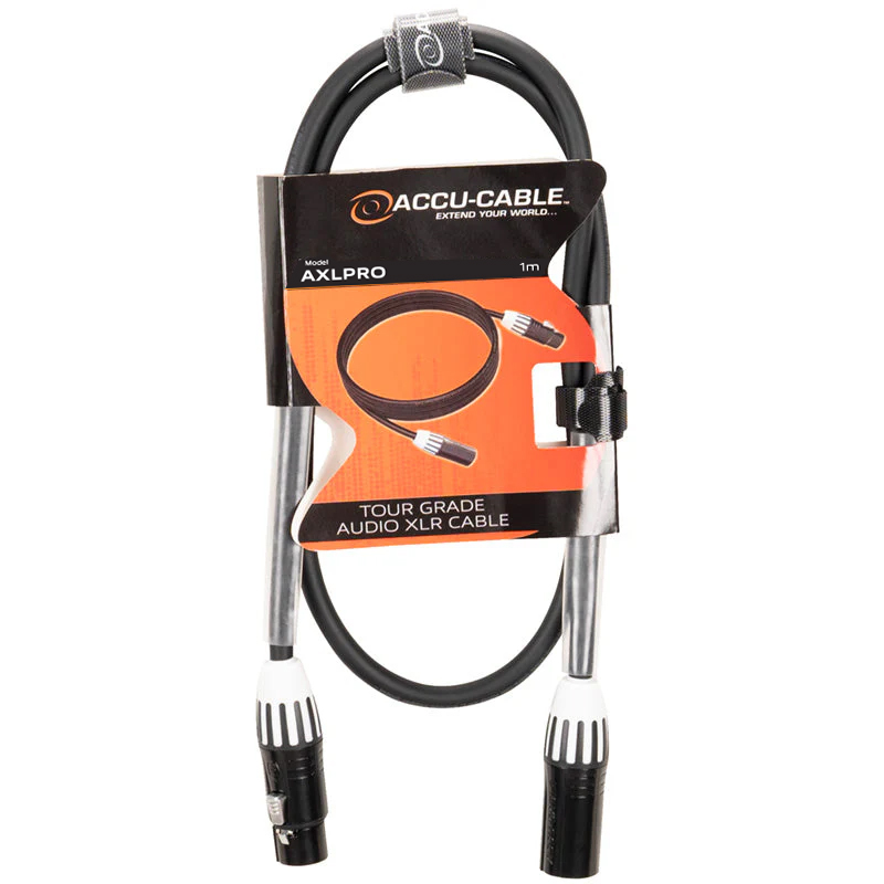 Accu Cable AXLPRO 1m – profesjonell XLR-lydkabel