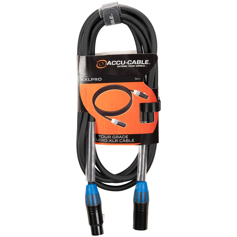 Accu Cable AXLPRO 3m – profesjonell XLR-lydkabel