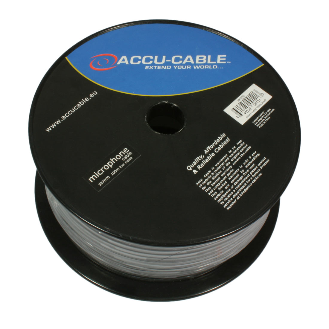 Accu Cable AC-MC/100R-B – mikrofonkabel på rull