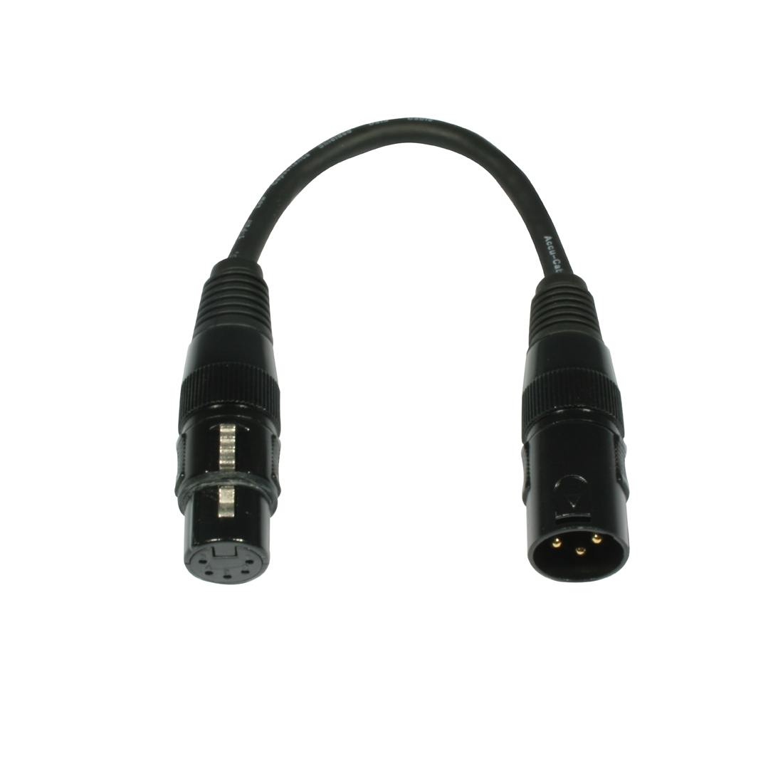 Accu Cable AC-DMXT/3M5F 3pin male/5pin female – DMX-adapterkabel