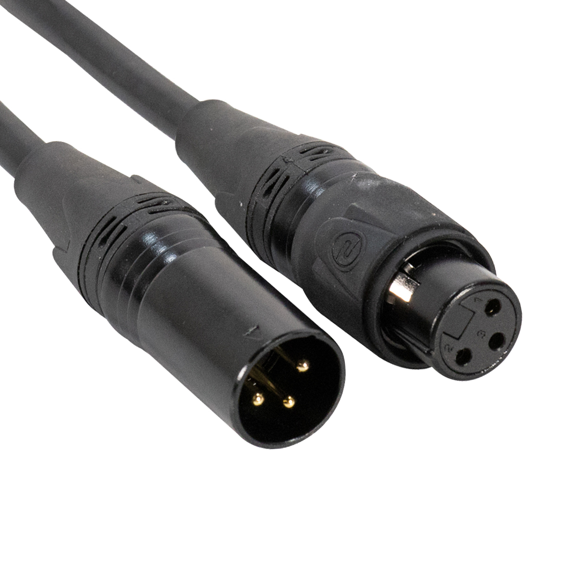 Accu Cable DMX 3pin IP65 0,5m STR – IP65 DMX-kabel